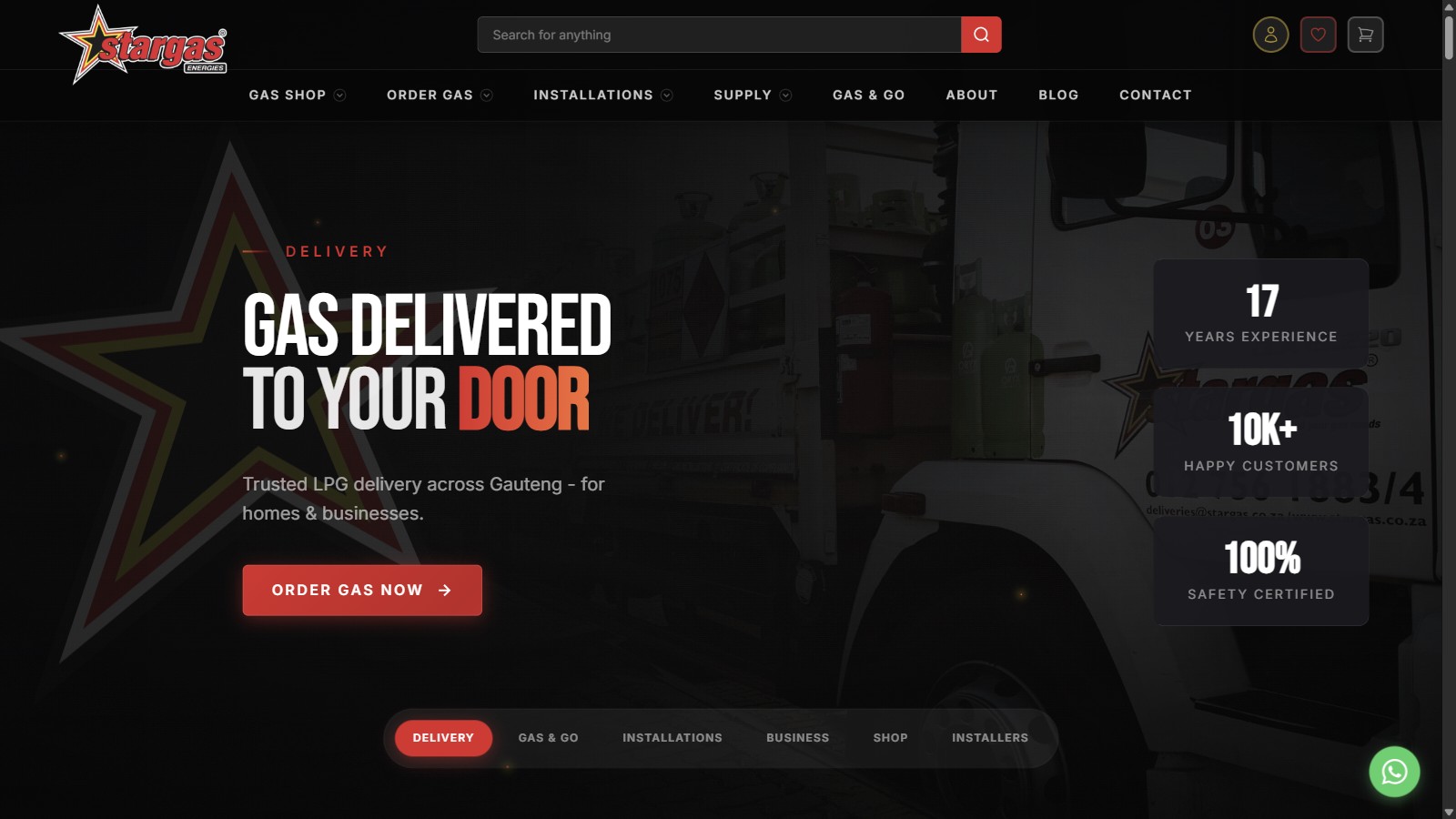 Stargas E-commerce Project Image